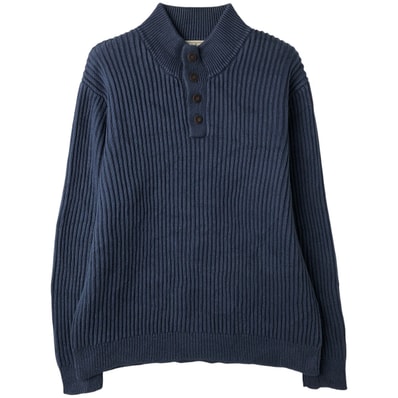 古着 90~00年代 エルエルビーン L.L.Bean リブ編み コットンニットハーフボタンセーター メンズXL相当 ヴィンテージ/eaa608708