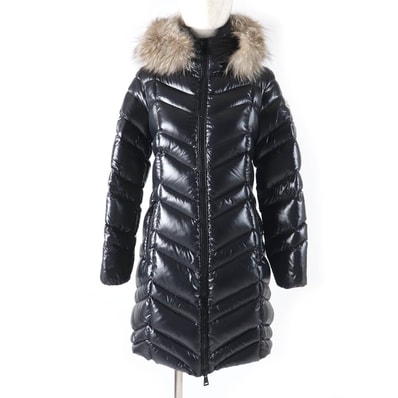 極美品 モンクレール
ダウンコート FULMAR ブラック レディース 0