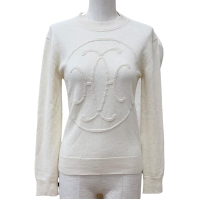 極美品 エルメス ニット アイボリー レディース 36 2604D1