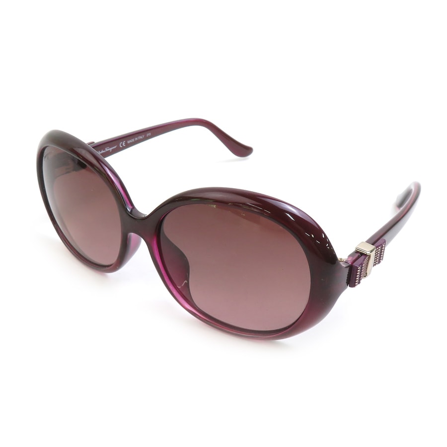 サルヴァトーレフェラガモ Salvatore Ferragamo サングラス プラスチック ワインレッド レディース【中古】 h32261j