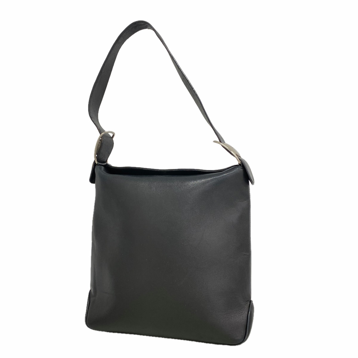 ★SALE【6ie7020】サルヴァトーレフェラガモ ショルダーバッグ ヴァラ レザー ブラック シルバー金具【中古】レディース