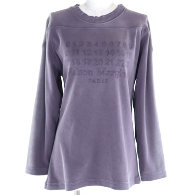 未使用品 メゾンマルジェラ1 スウェット パープル レディース XS S51GU0129