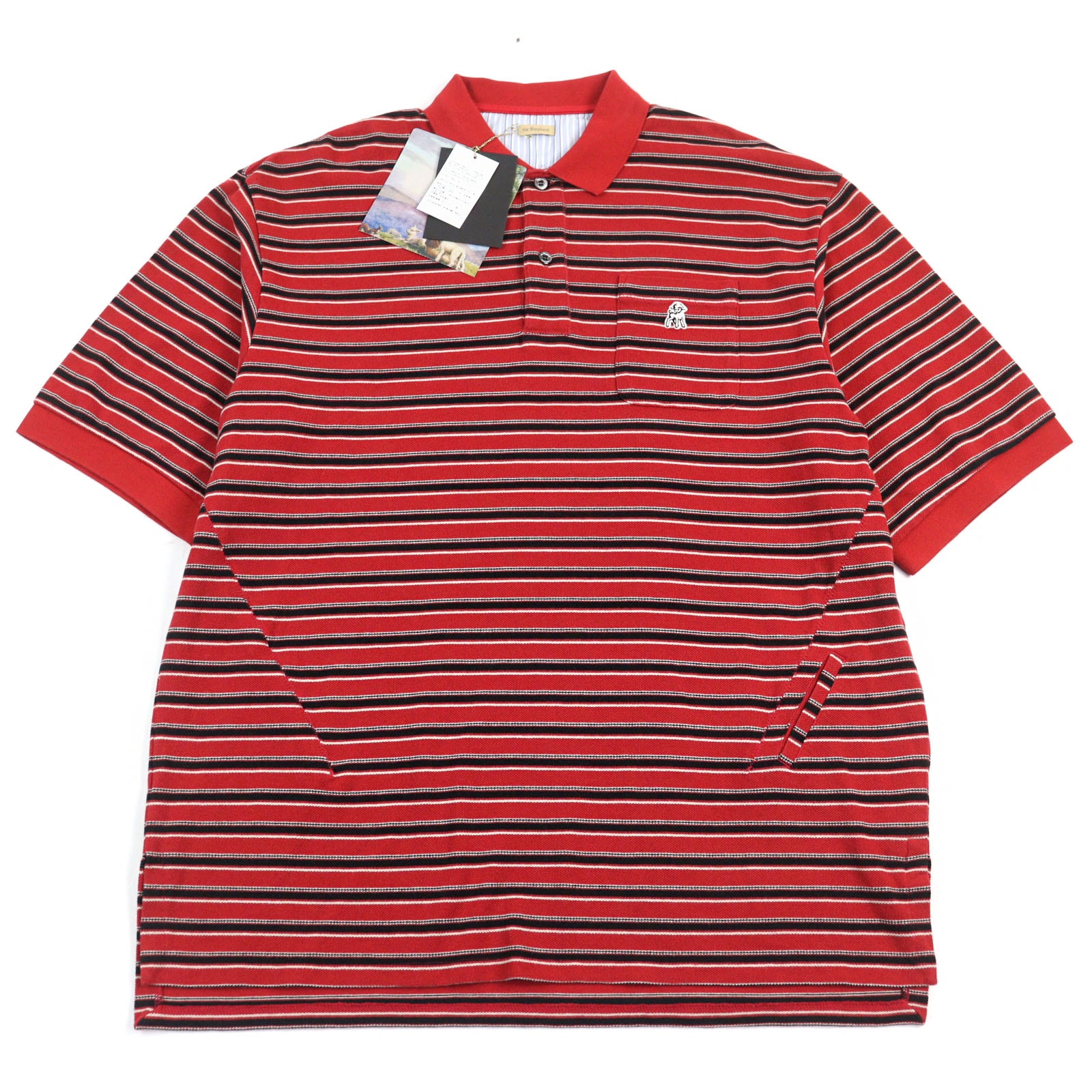 未使用品 アンダーカバー 半袖ポロシャツ レッド系 メンズ 4 US1C4802
