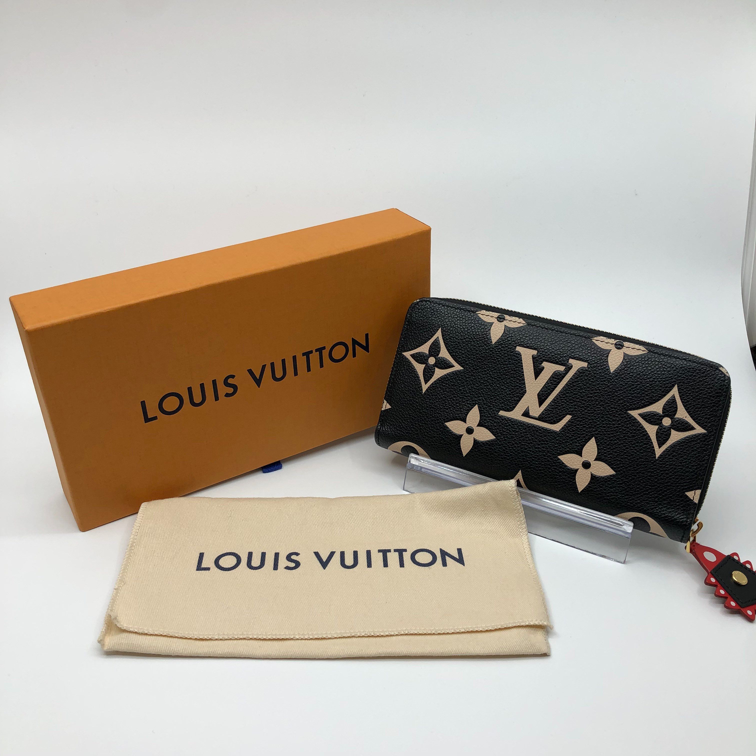 Louis Vuitton Bi-Color Monogram Amplant Zippy Wallet "Black/Beige"