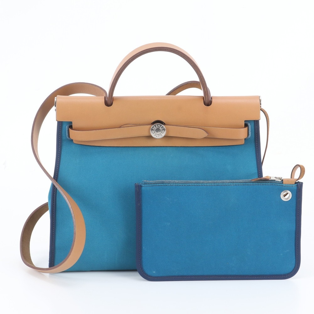 ■美品 エルメスエールバッグ □O 刻印 ジップ PMショルダーバッグ