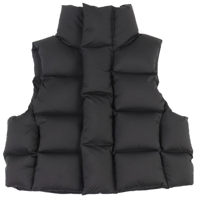 美品 エンタイアスタジオ ダウンベスト MML VEST ブラック メンズ S