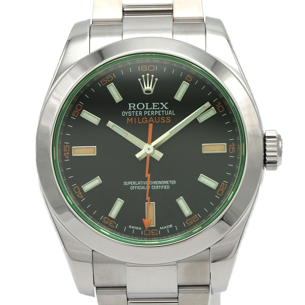 ロレックス ミルガウス 116400GV SS 自動巻 ランダム番