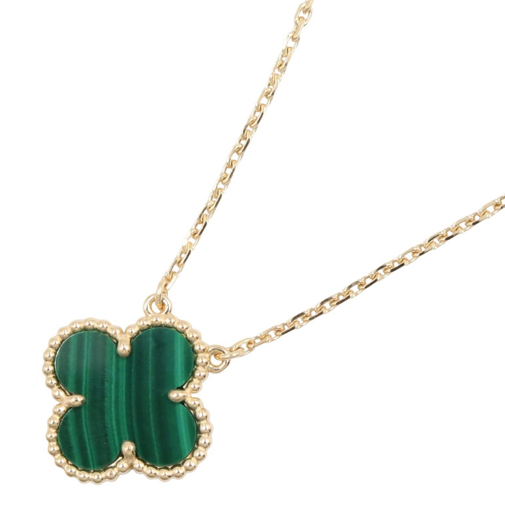 ヴァンクリーフ&アーペル Van Cleef & Arpels ヴィンテージアルハンブラ マラカイト ネックレス ネックレス ジュエリー K18(イエローゴールド) マラカイト レディース ゴールド系 / グリーン系 VCARO9VA00