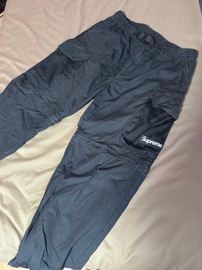 Supreme Mesh Pocket Belted Cargo Pant "Black"