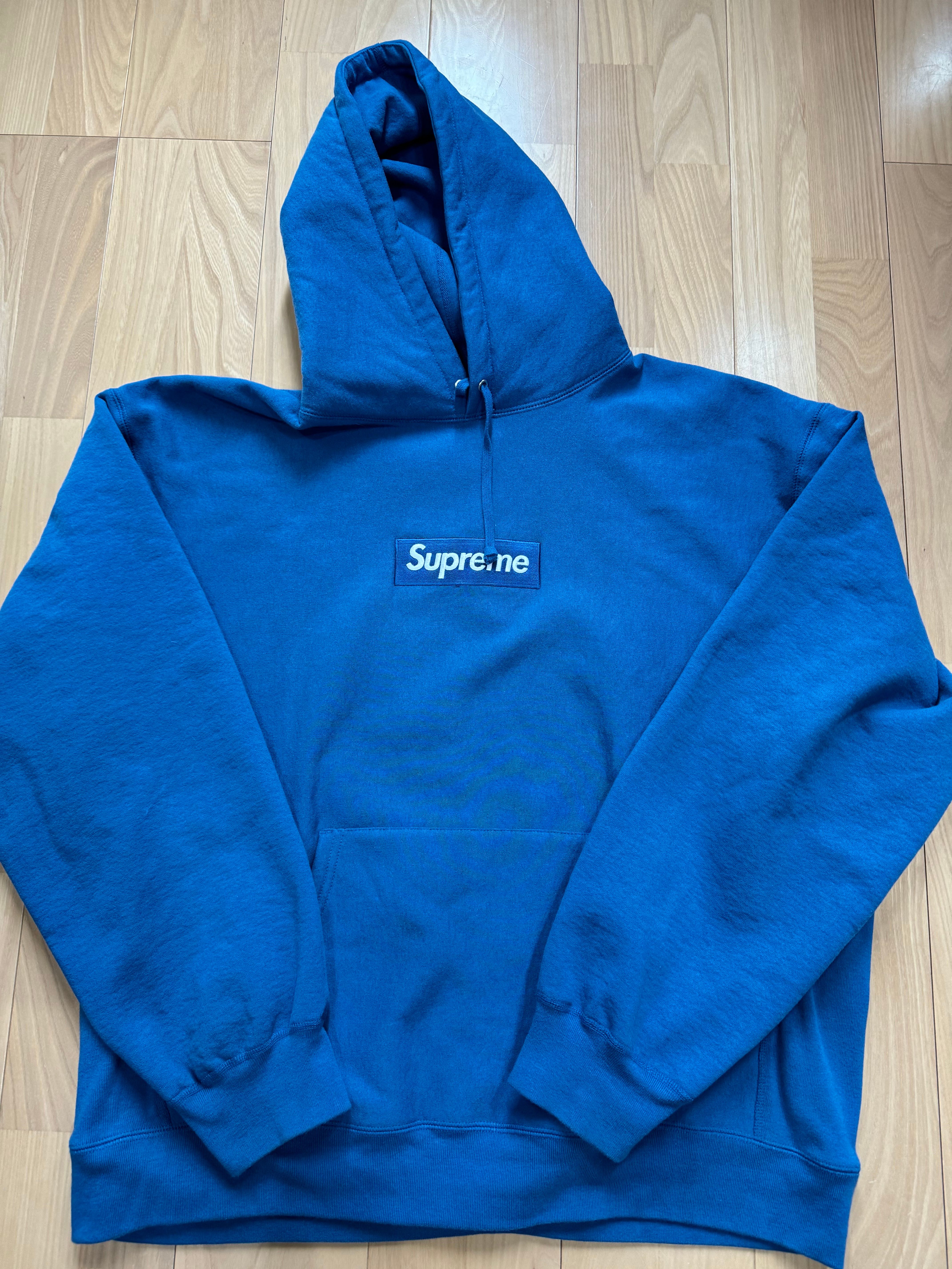 Supreme Box Logo Hooded Sweatshirt "Blue" (23FW)