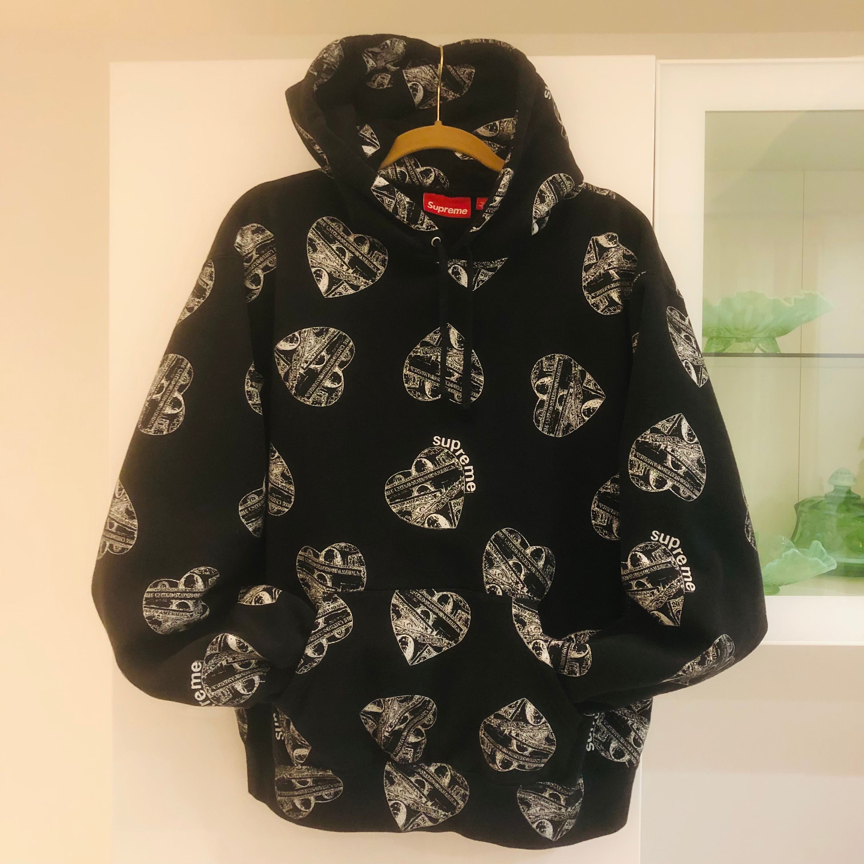 Supreme Love Cash Hooded Sweatshirt "Black"