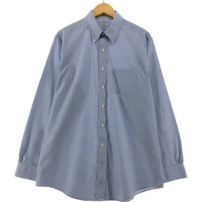 古着 ブルックスブラザーズ Brooks Brothers 1818 長袖 ボタンダウンストライプシャツ メンズL相当/eaa532633