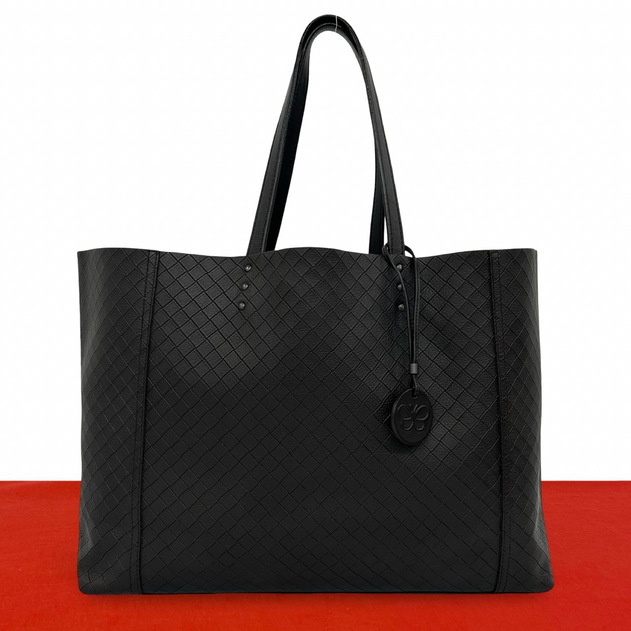 BOTTEGA VENETA ボッテガヴェネタ イントレッチオ ミラージュ レザー トートバッグ ブラウン
 41014