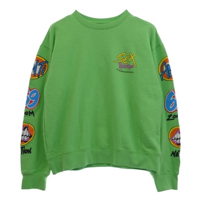 Chrome Hearts Matty Boy Sex Records Crewneck Sweatshirt "Citrus"