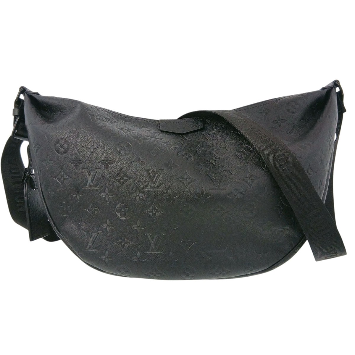 LOUIS VUITTON ルイ・ヴィトン ホーボー・ハンモックバッグ ショルダーバッグ M12850 モノグラムシャドウ ブラック  メンズ【中古】