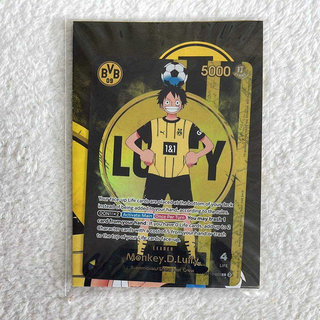 モンキー・D・ルフィ L [ST13-003]【英語版】(プロモーションカード「ボルシアドルトムント × ONE PIECE マッチデー 2025」)