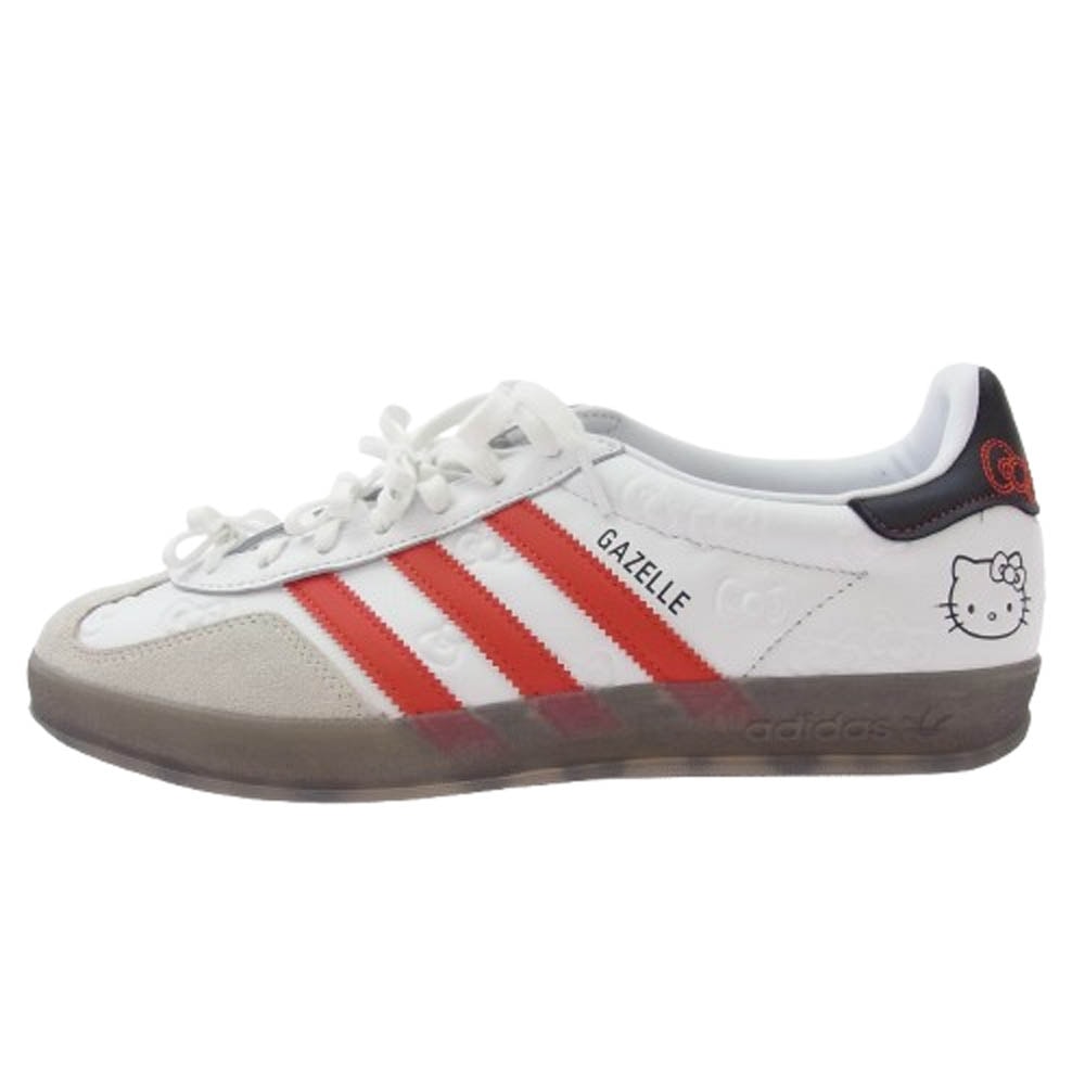adidas アディダス スニーカー × Hello Kitty Gazelle Indoor Hello Kitty Anniversary ハロー キティー 50周年 ガゼル スニーカー ホワイト系 28cm【極上美品】【中古】