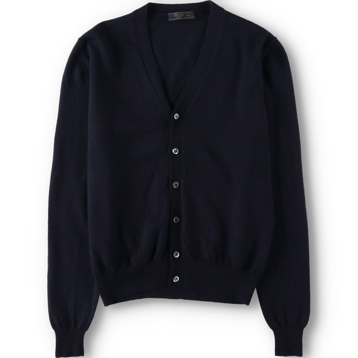 古着 プラダ PRADA MILANO ウールニットカーディガン メンズS相当/yaa000492
