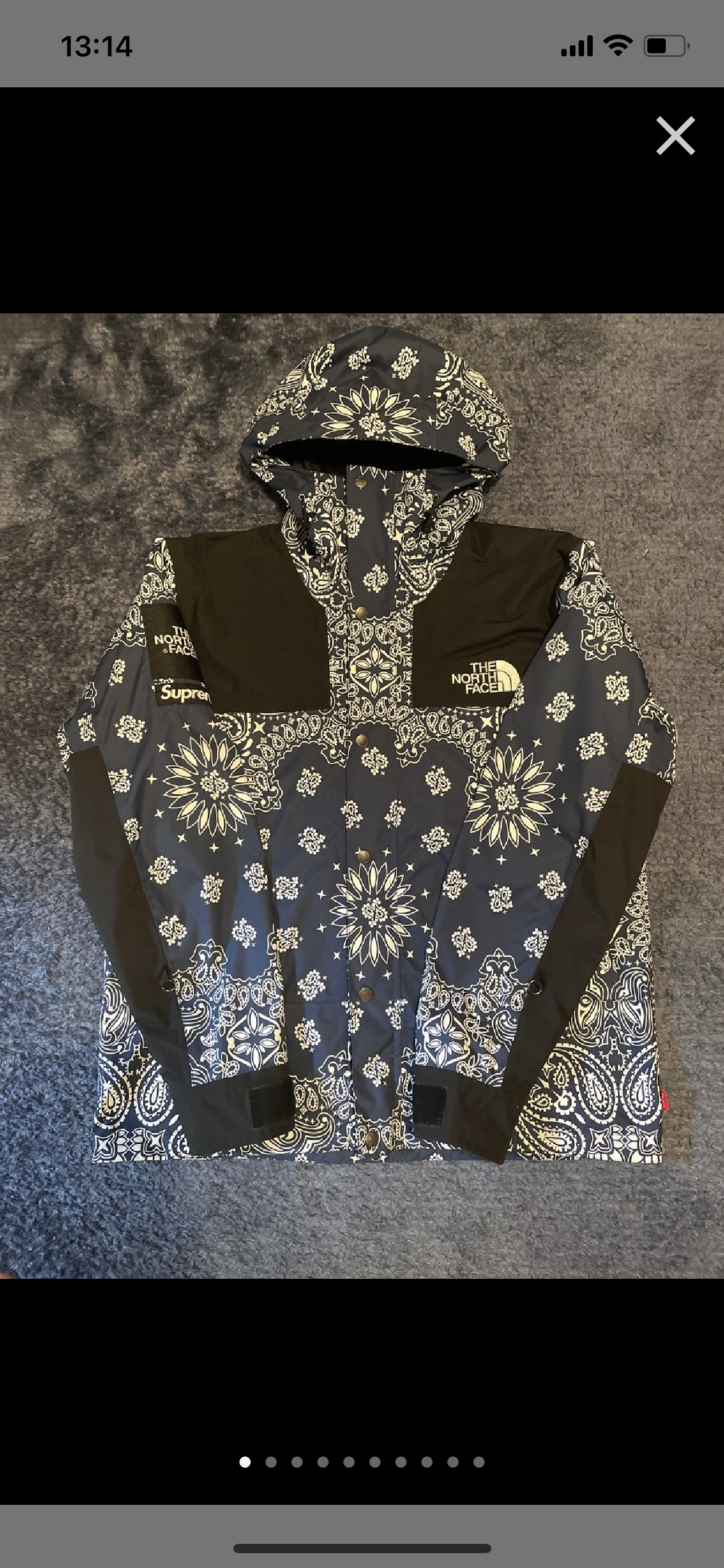 Supreme The North Face Bandana Mountain Parka "Navy"