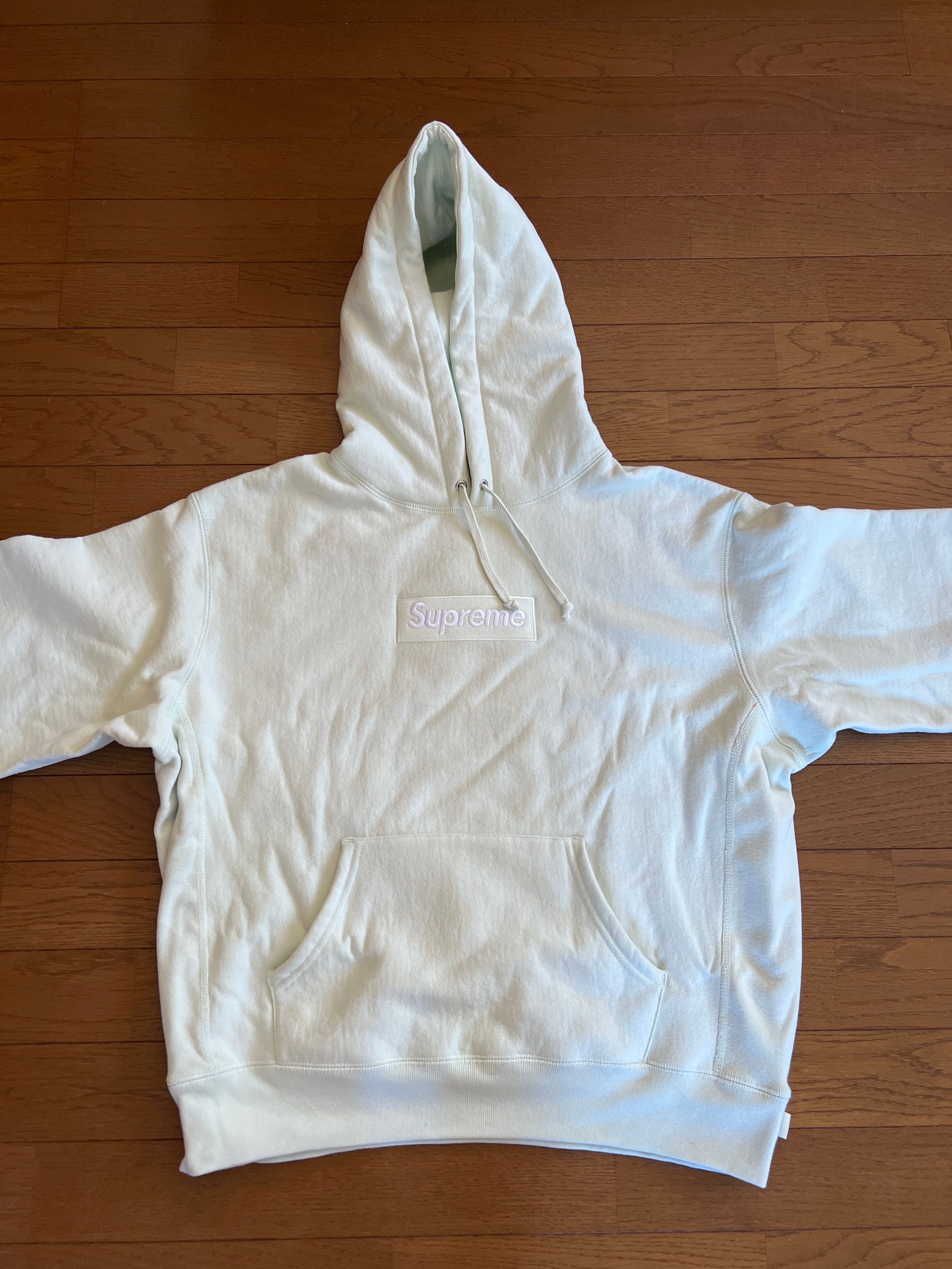 Supreme Box Logo Hooded Sweatshirt "Light Green" (23FW)