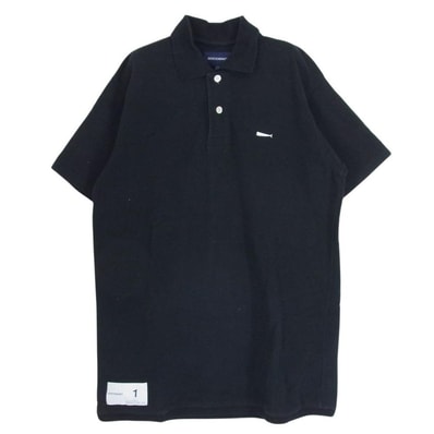 DESCENDANT ディセンダント ポロシャツ CACHALOT POLO SS コットン鹿の子 半袖 ポロシャツ ブラック系 1【中古】