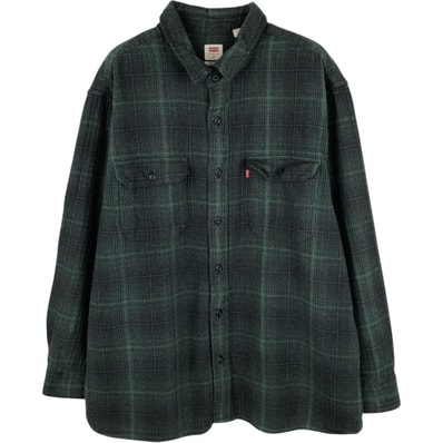 古着 リーバイス Levi's RELAXED 長袖 フランネルチェックシャツ メンズXL相当/eaa675450
