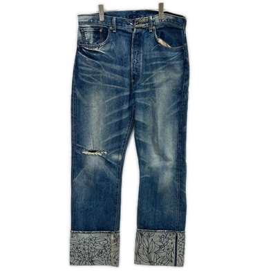 リーバイス 44501 インディゴ レザーシンチバック 大戦モデル S501 36