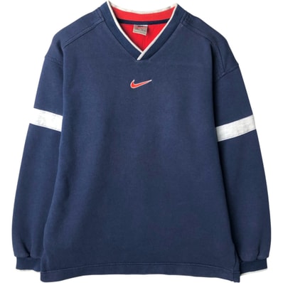 古着 90年代 ナイキ NIKE センターロゴ ワンポイントロゴスウェットシャツ トレーナー メンズXL相当 ヴィンテージ/eaa635065