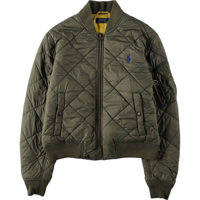 古着 ラルフローレン Ralph Lauren POLO RALPH LAUREN 中綿入り MA-1タイプ キルティング ボンバー ジャケット ミリタリージャケット メンズS相当/evb036081