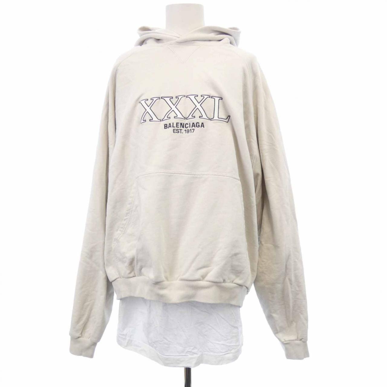 バレンシアガ BALENCIAGA XXXL ドッキングレイヤードパーカー 720406 TNVD9 UNISEX パーカー