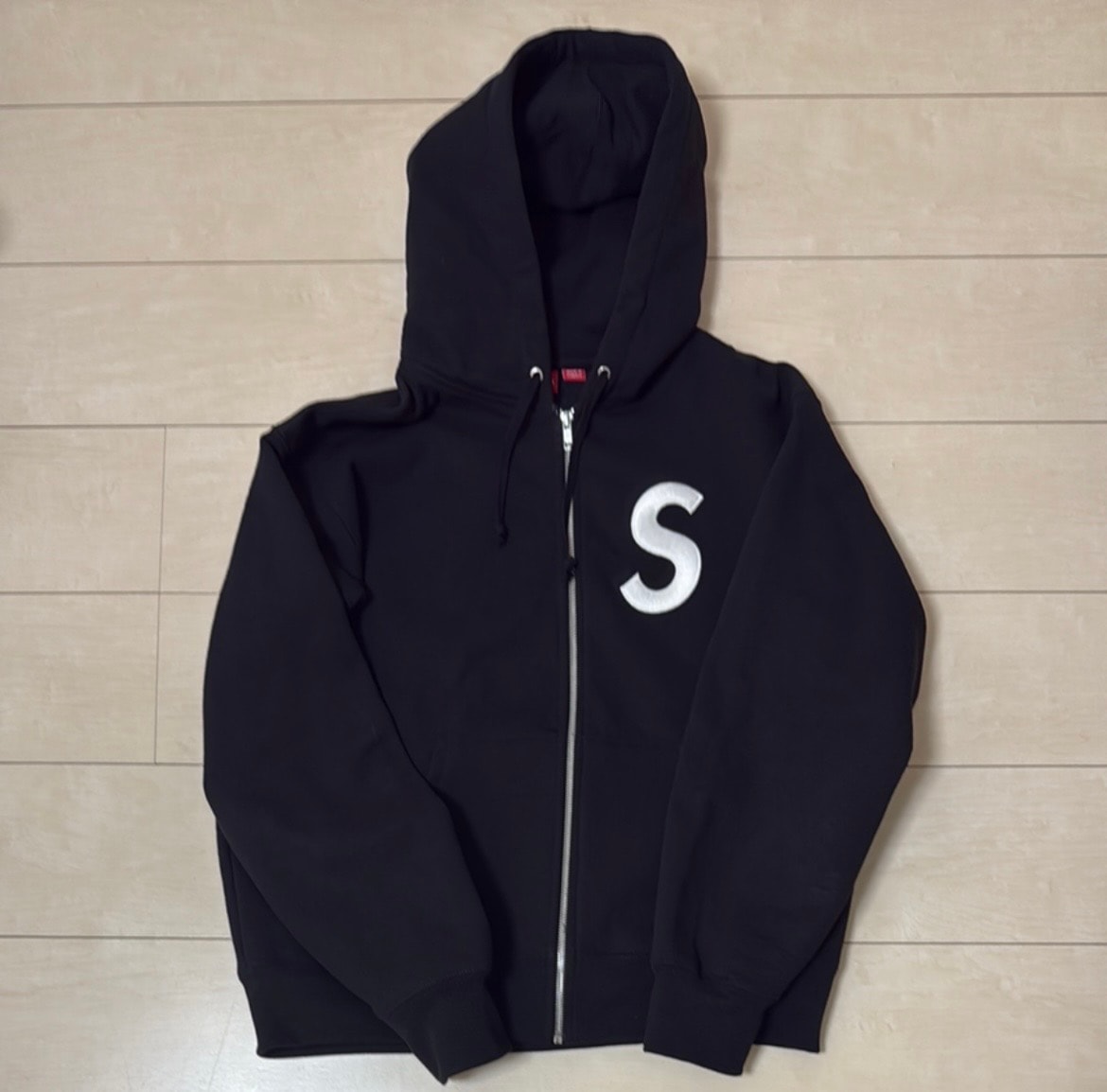 Supreme S Logo Zip Up Hooded Sweatshirt (25FW) "Black"