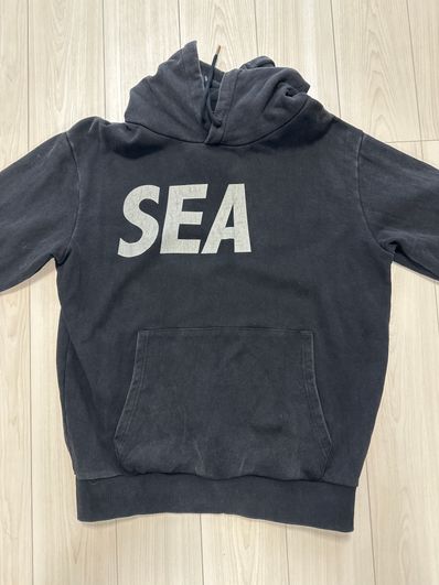 WIND AND SEA Straight Hooded Sweatshirt "Black"