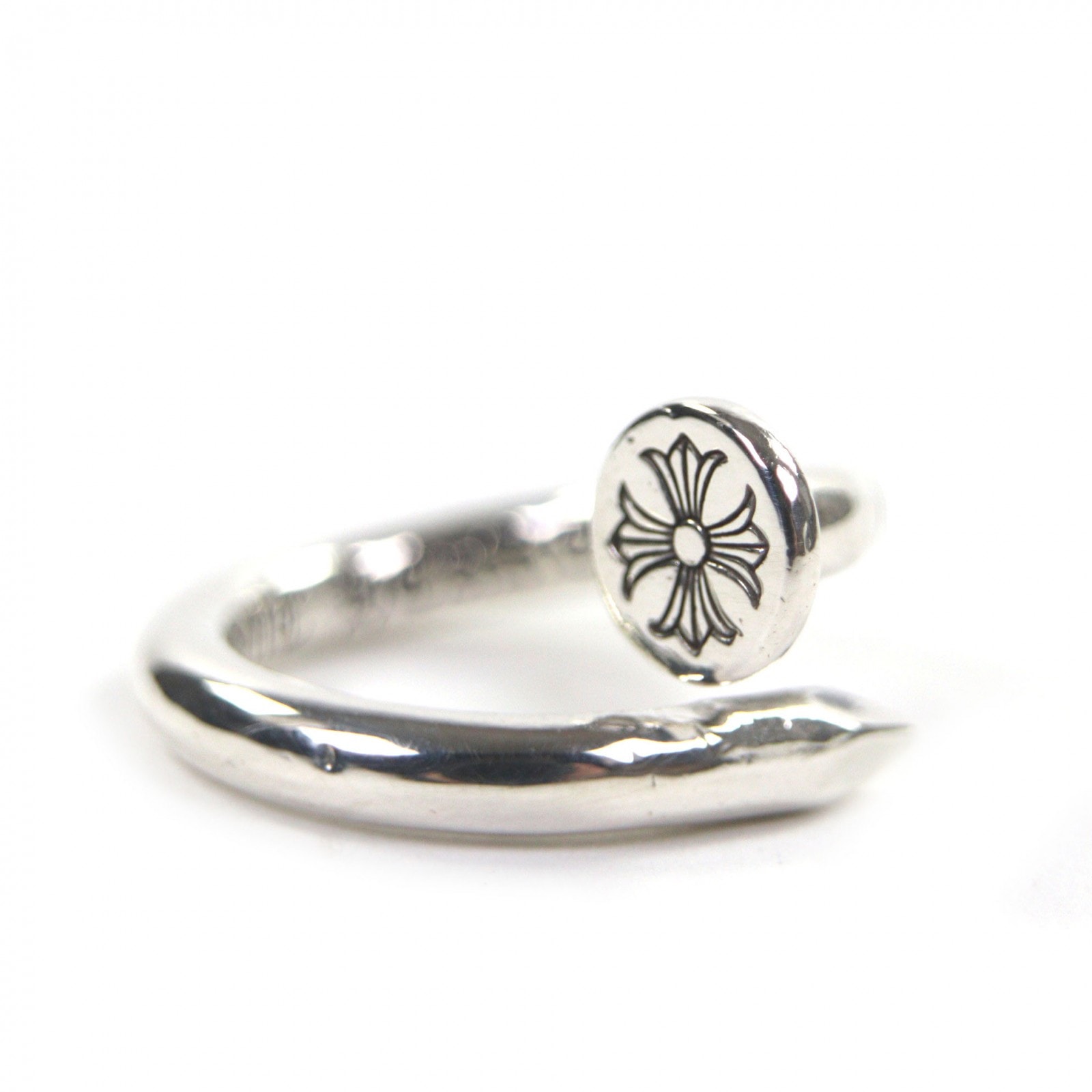 Chrome Hearts Nail Flat Ring "Silver"