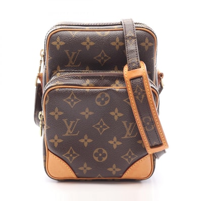 ルイ・ヴィトン LOUIS VUITTON アマゾン ショルダーバッグ バッグ PVCコーティングキャンバス レザー モノグラム レディース ブラウン系 M45236 【中古】