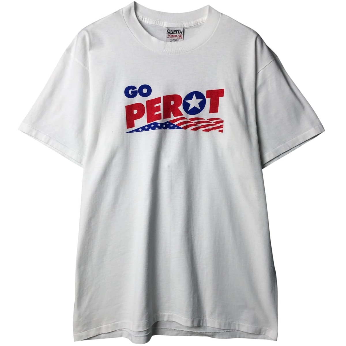 古着 オニータ ONEITA POWER-T メッセージプリントTシャツ USA製 メンズXL相当/eaa587002