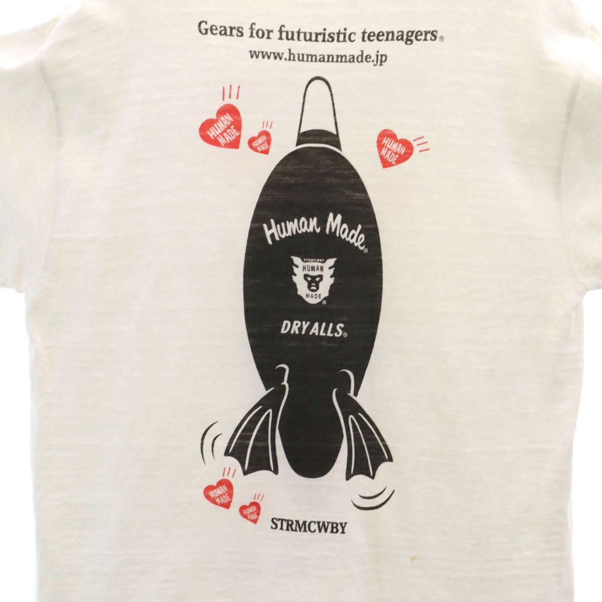 C (やや傷や汚れあり)】HUMAN MADE ヒューマンメイド 日本製 半袖 T
