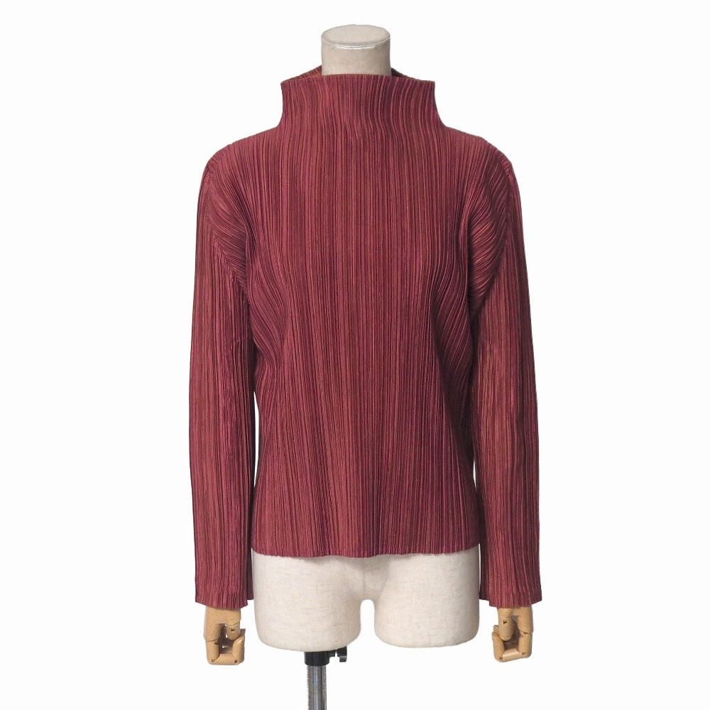 PLEATS PLEASE ISSEY MIYAKE プリーツプリーズ イッセイミヤケ カットソー サイズ3 ハイネック プリーツ ブランド古着【中古】20260323/RA8669