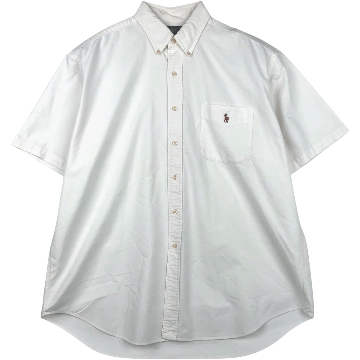 古着 ラルフローレン Ralph Lauren BLAKE 半袖 ボタンダウンシャツ メンズXL相当/eaa641625