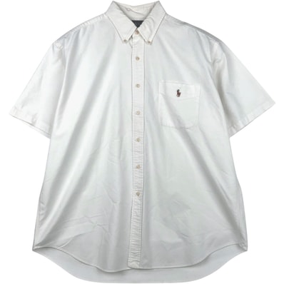 古着 ラルフローレン Ralph Lauren BLAKE 半袖 ボタンダウンシャツ メンズXL相当/eaa641625