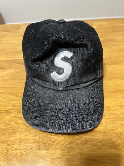 Supreme Cordura Denim S Logo 6-Panel "Black"