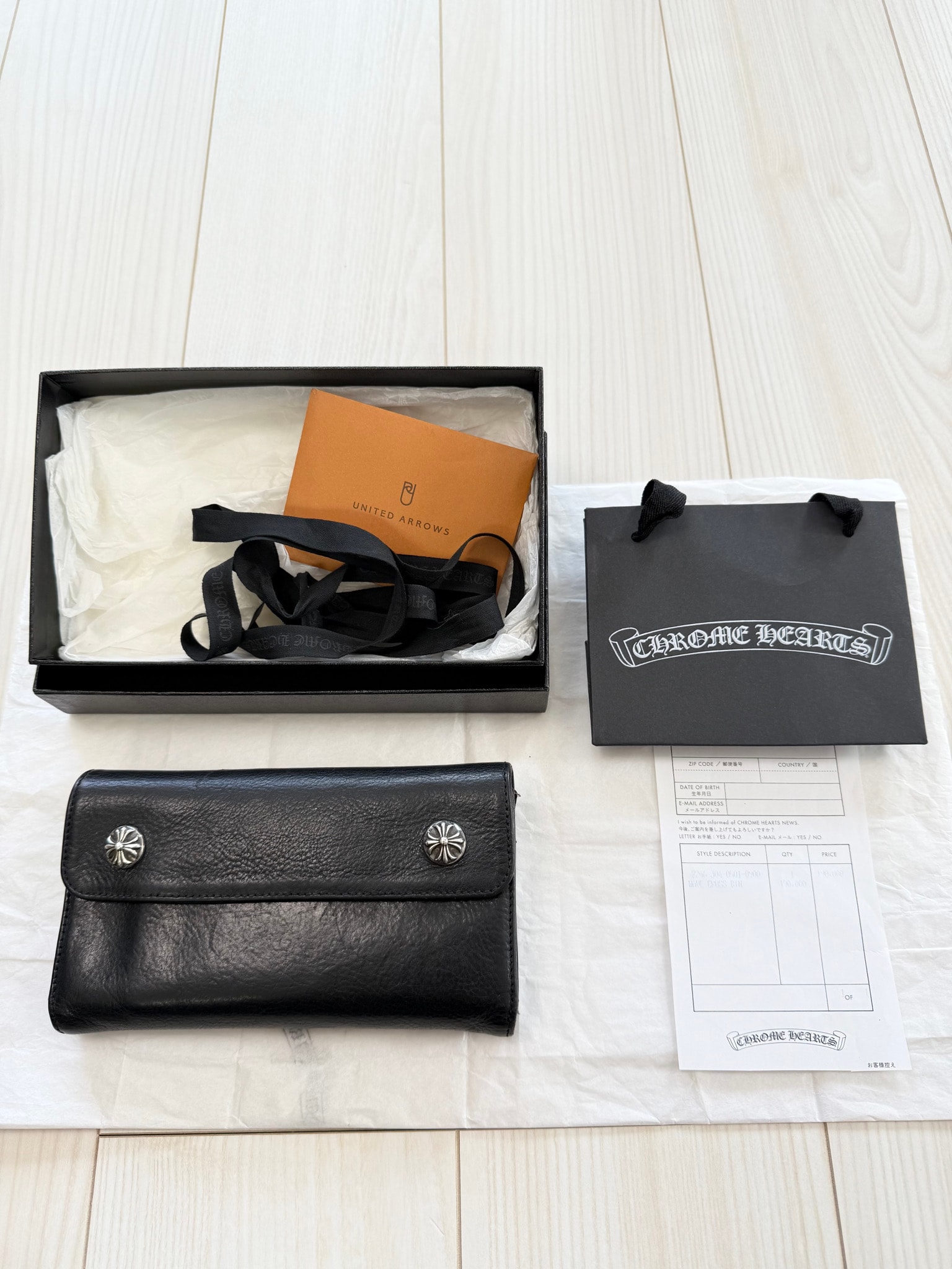 超美品/値下げ交渉可能 / 正規品!CHROME HEARTS クロムハーツ ウォレット 財布