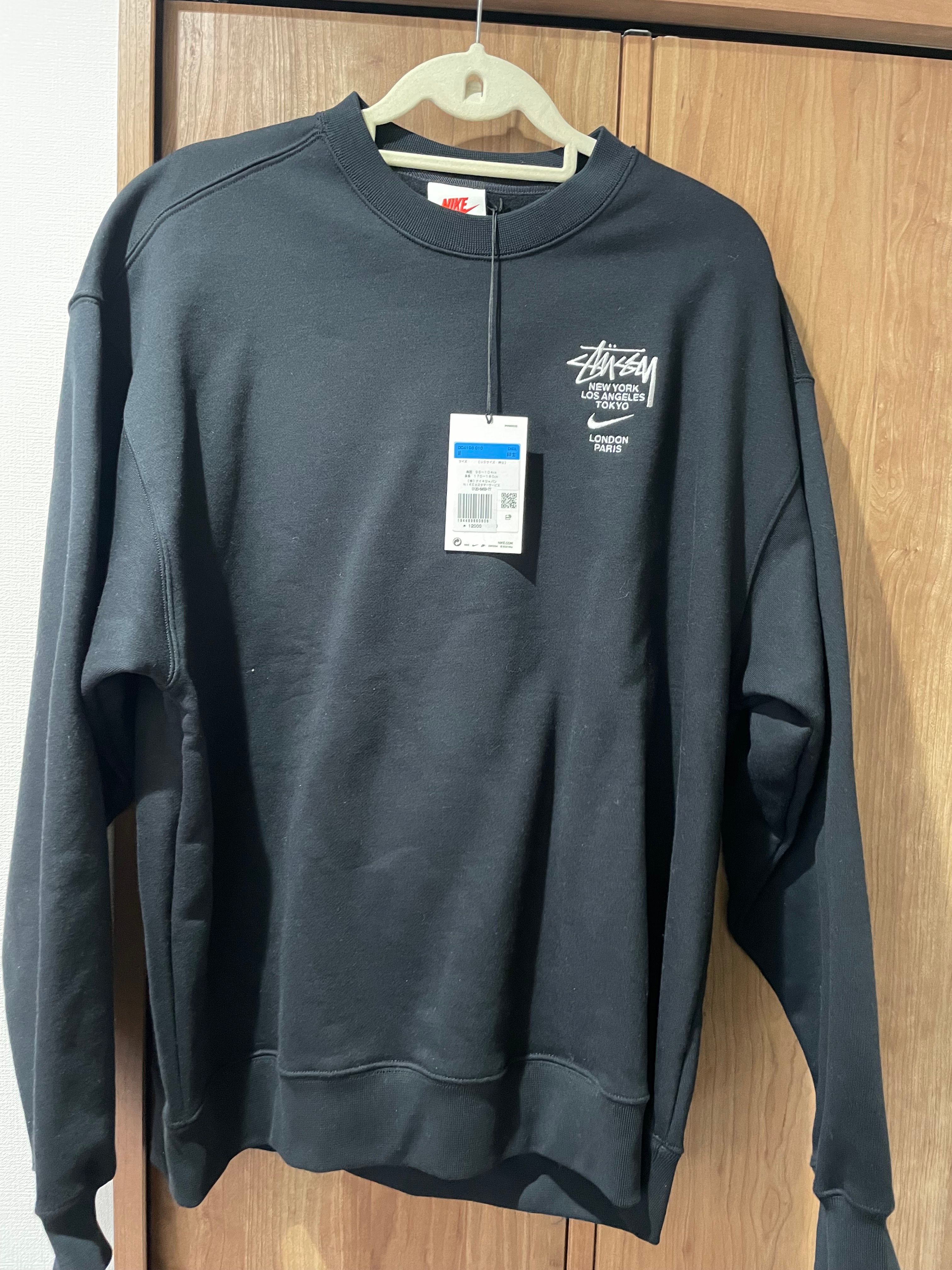 Nike x Stussy International Crewneck Sweatshirt (US Size) "Black" DC4198-010