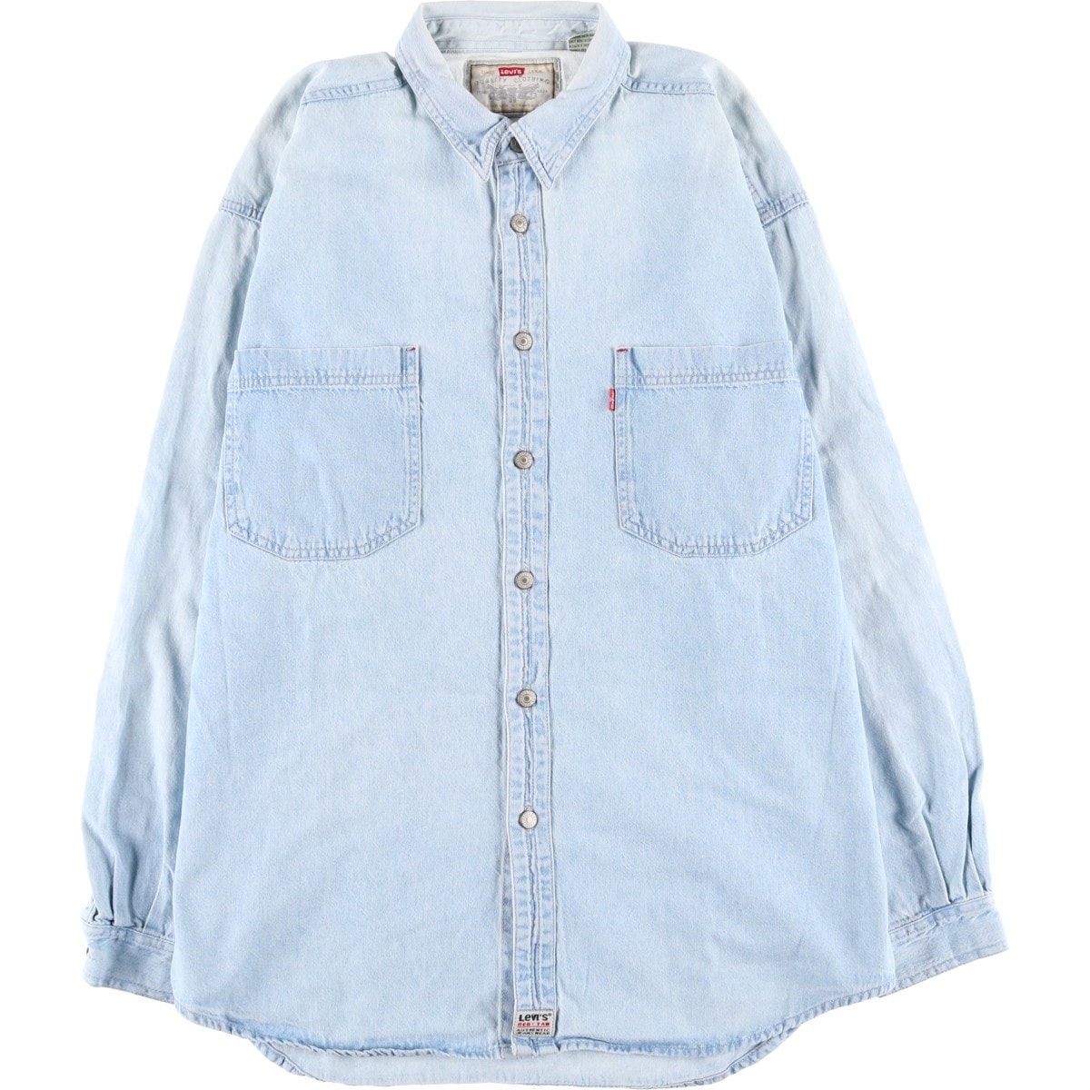 古着 90年代 リーバイス Levi's 長袖 デニムシャツ メンズL相当 レギュラーカラー ヴィンテージ/eaa495492