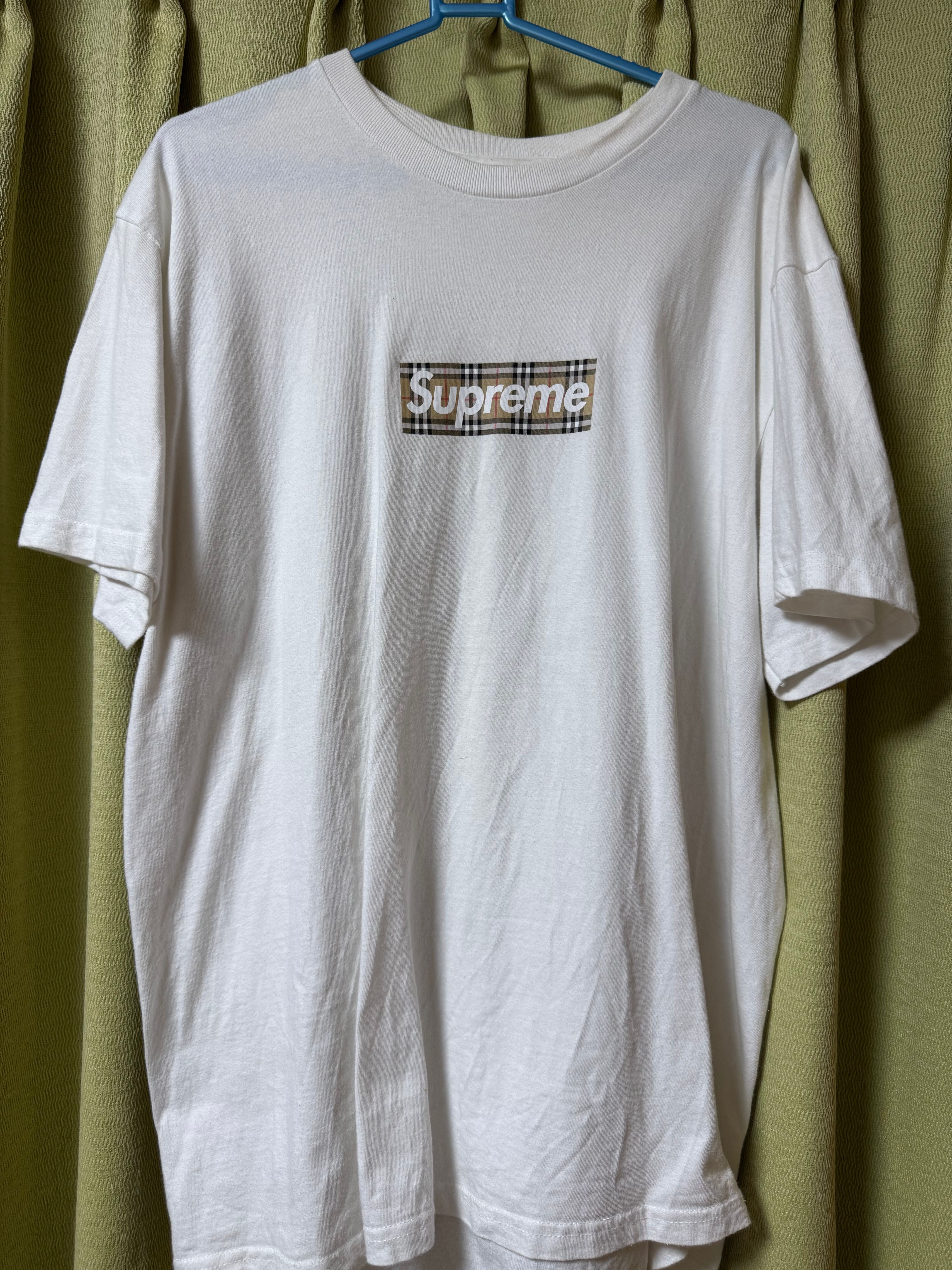 Supreme / Burberry Box Logo Tee "White"