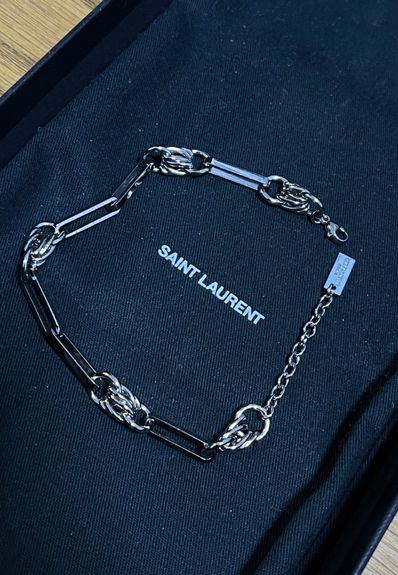 ビンテージ レクタンギュラー ケーブル&ノット リンク ブレスレット