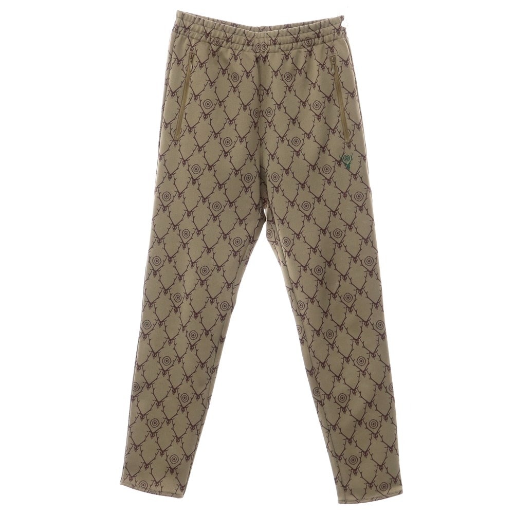 【中古】サウスツーウェストエイト South2 West8 ポリエステルジャージー イージーパンツ オリーブxブラウン【サイズXS】【メンズ】