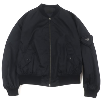 PRADA Re-Nylon Bomber Jacket "Black"