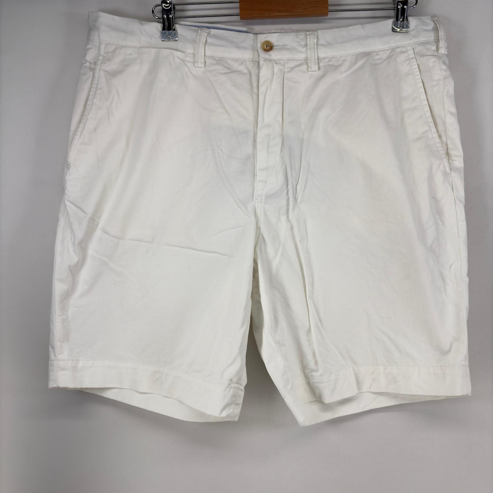 古着 ポロ・ラルフローレン POLO RALPH LAUREN ショートパンツ ワンポイントロゴ ハーフパンツ チノパン w38  ホワイト系 メンズ