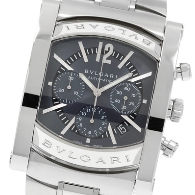 ☆良品 ブルガリ アショーマ AA48SCH メンズ 【中古】