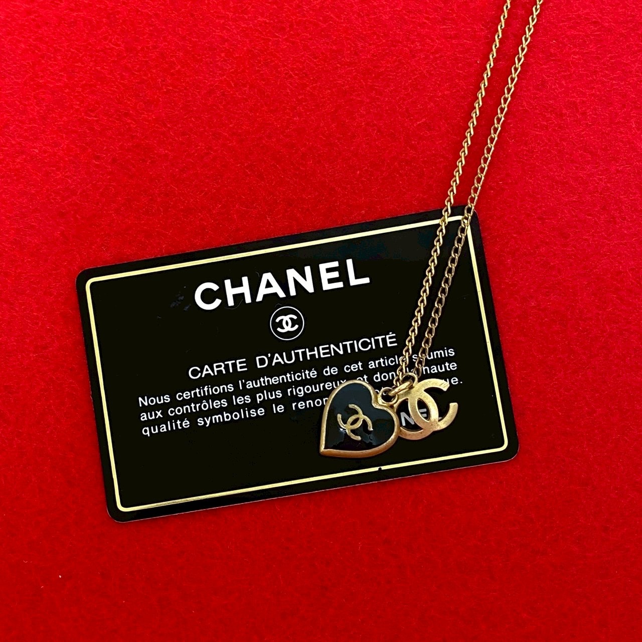 CHANEL シャネル ココマーク ハート GP ネックレス ゴールド
 69096